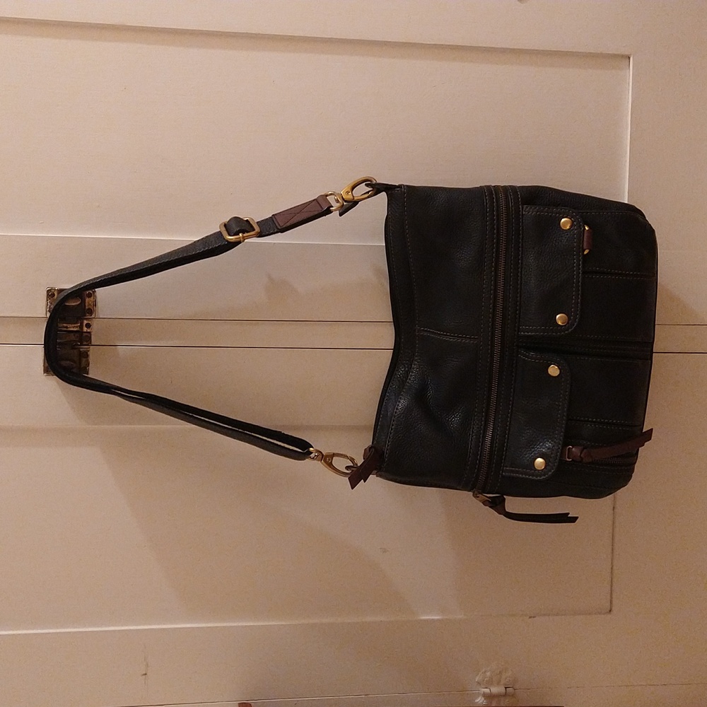 Fossil large dark brown shoulder bag